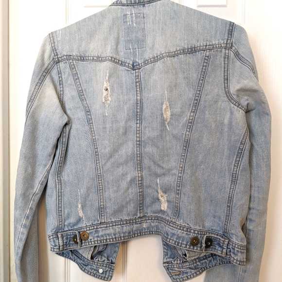 Next Distressed Denim Jacket - Picture 3 of 3